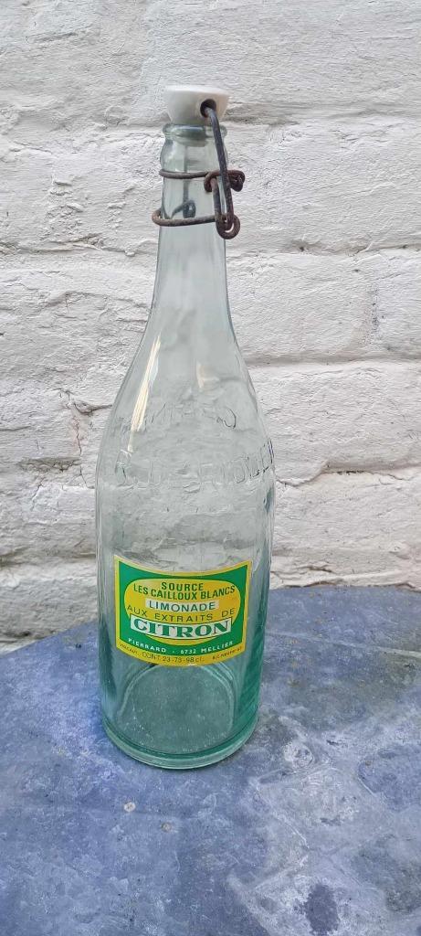 Brasserie bierfles limonade Citron Pierrard Mellier, Verzamelen, Biermerken, Gebruikt, Flesje(s), Overige merken, Ophalen of Verzenden