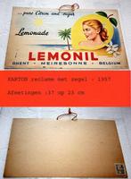 MEIRESONNE Lemonil Lemonade reclame, Verzamelen, Ophalen of Verzenden, Gebruikt, Reclamebord