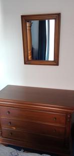 Prachtige commode in kerselaar met spiegel en/of kleerkast, Huis en Inrichting, Ophalen, 100 tot 150 cm, 3 of 4 laden, Minder dan 100 cm