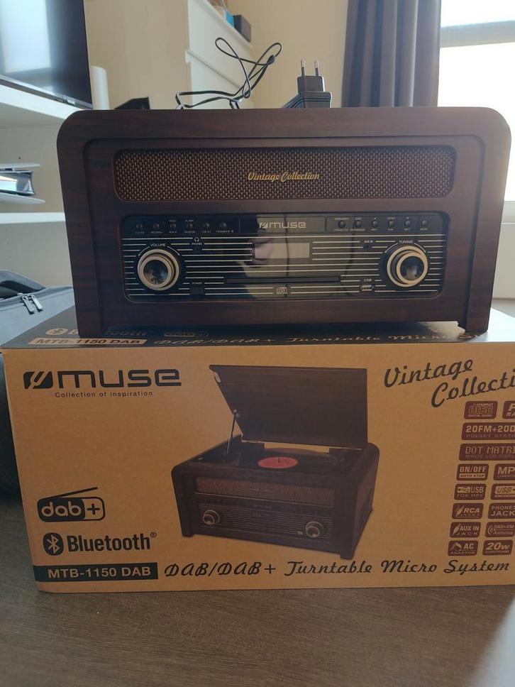 Muse MTB-1150 DAB radio/cd speler/platenspeler, Audio, Tv en Foto, Radio's, Nieuw, Radio, Met cd-speler, Ophalen of Verzenden