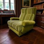 Vintage groene eenzit / zetel / fauteuil, Antiek en Kunst, Ophalen of Verzenden