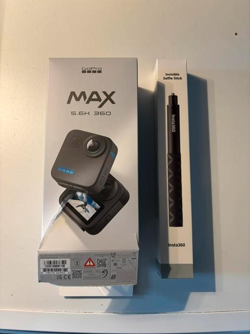 GoPro Max 360 + Insta360 Invisible Selfie Stick, Audio, Tv en Foto, Actiecamera's, Zo goed als nieuw, GoPro, Ophalen