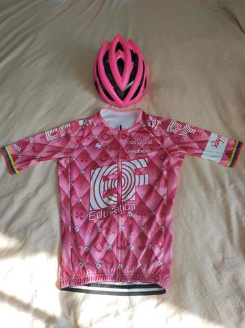 Maillot d'été EF taille M ou S et casque de vélo., Enlèvement ou Envoi, Neuf, S