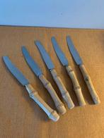 Petits couteaux à dessert ou fromage manche bambou, Maison & Meubles, Cuisine | Couverts, Enlèvement ou Envoi, Utilisé, Bois, Couverts en vrac