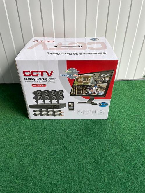 Nieuwe beveiliging camera set met  8 camera’s, Audio, Tv en Foto, Videocamera's Digitaal, Nieuw, Camera, Harde schijf, Ophalen
