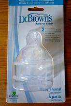 Dr.Brown's Natural Flow siliconenspenen wijde hals ongeopend, Kinderen en Baby's, Nieuw, Overige typen, Ophalen of Verzenden