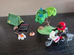 Playmobil 5438 kampeerder met motorfiets, Ophalen of Verzenden, Zo goed als nieuw