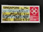 Singapore 1985 - sport - basket, boksen, tafeltennis, Ophalen of Verzenden, Gestempeld, Zuidoost-Azië