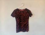 T-shirt zebra print XS, Distrikt, Oranje, Ophalen of Verzenden, Zo goed als nieuw