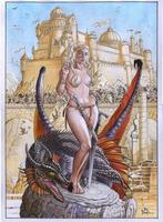 Daenerys (Game of Thrones) getekende kunstdruk Joe Pimentel, Verzenden