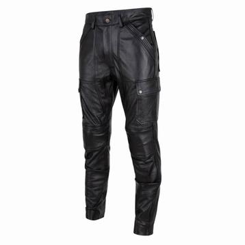 Heren leren broek model motor in small t/m 6xl beschikbaar voor biedingen