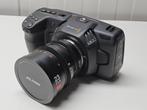 Black magic pocket 4k - 3 lenzen - batterijen - cage, TV, Hi-fi & Vidéo, Enlèvement, Comme neuf, Caméra