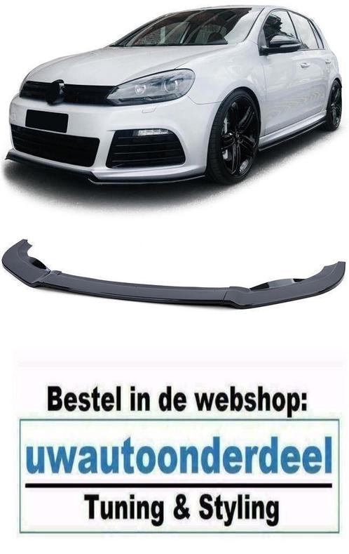 Spoiler Voorspoiler Lip glans Zwart Geschikt Voor Vw Golf 6, Auto diversen, Tuning en Styling, Verzenden
