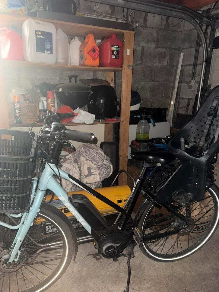 Dames fiets elektrisch merk trek, Fietsen en Brommers, Fietsen | Dames | Omafietsen, Zo goed als nieuw, Ophalen