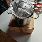 Nieuwe inox kookpot met deksel lacor 24 cm 6,3 l, Huis en Inrichting, Keuken | Potten en Pannen, Ophalen, Nieuw, Inox