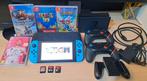 Nintendo switch met 7 games en accessoires, 2 controllers, Games en Spelcomputers, Spelcomputers | Nintendo Switch, Ophalen, Gebruikt