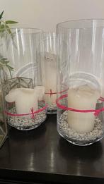 3 Hoge vazen met kaarsen en deco, Enlèvement