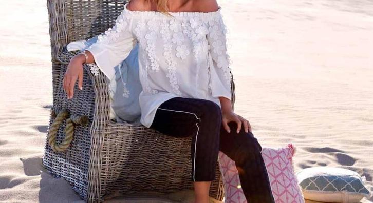 Due Amanti prachtige blouse, Kleding | Dames, Blouses en Tunieken, Zo goed als nieuw, Wit, Verzenden