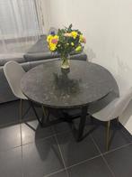 ronde eettafel + 2 stoelen, Huis en Inrichting, Tafels | Eettafels, Ophalen, Zo goed als nieuw