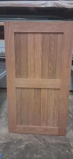 Nieuwe hardhouten tuinpoort / deur in Afromosia (180x100 cm), Doe-het-zelf en Bouw, Deuren en Vliegenramen, Ophalen, Buitendeur