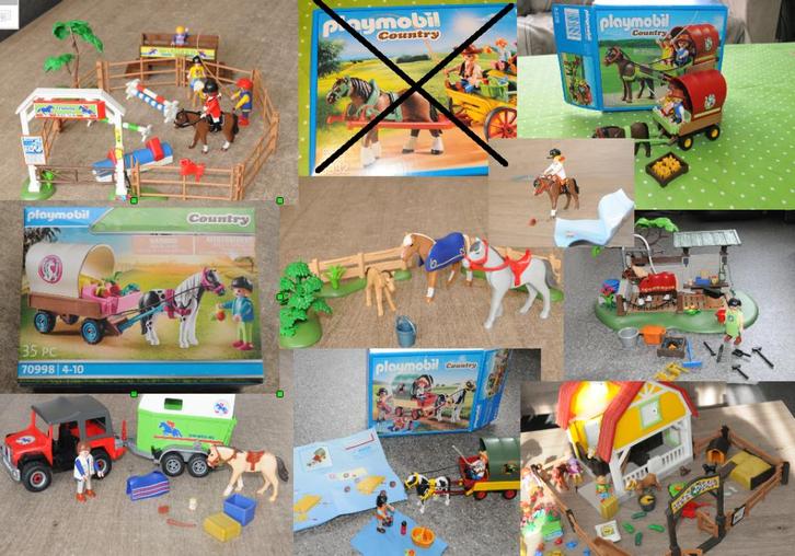 playmobil setjes paarden en pony's, Kinderen en Baby's, Speelgoed | Playmobil, Zo goed als nieuw, Complete set, Ophalen of Verzenden