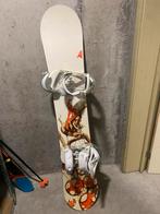 Apo snowboard + Burton binding + tas, Board, Zo goed als nieuw
