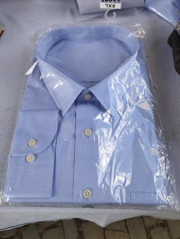 Chemise col 53 bleu pâle