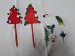 Kerstdecoratie: twee balpennen met kerstboom met belletjes, Ophalen of Verzenden, Zo goed als nieuw
