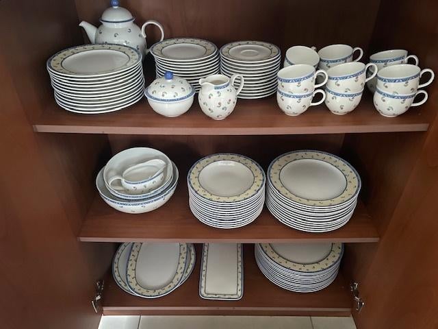Servies Adeline Villeroy & Boch, Huis en Inrichting, Keuken | Servies, Ophalen, Overige materialen, Zo goed als nieuw, Overige stijlen