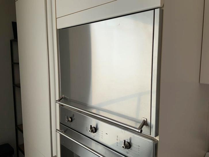 Liftdeur voor inbouwmicrogolf – INOX van Smeg, Elektronische apparatuur, Ovens, Zo goed als nieuw, Inbouw, Oven, Ophalen of Verzenden