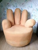 Zetel hand okergeel, Huis en Inrichting, Zetels | Zetels, Ophalen, Gebruikt, Eenpersoons, Stof