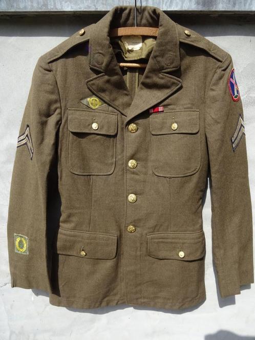 US Class A jacket Corporal Military District Washington 1940, Verzamelen, Militaria | Tweede Wereldoorlog, Landmacht, Kleding of Schoenen