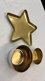 Decoratie: 2 kommetjes en 1 stervormig schaaltje, Enlèvement ou Envoi, Comme neuf