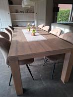 Massieve eiken eettafel, Huis en Inrichting, Tafels | Eettafels, Ophalen