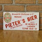 Pieter's bier Renaix - oud reclamebord, Verzamelen, Biermerken, Ophalen of Verzenden