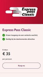 Express Pass Plopsaland de Panne geldig tot 31/12/25, Tickets en Kaartjes, Eén persoon, Overige typen