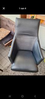 Zetel leder, Huis en Inrichting, Fauteuils, Ophalen, Gebruikt