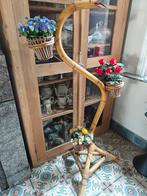 Vintage bamboe plantenhouder slang, Ophalen