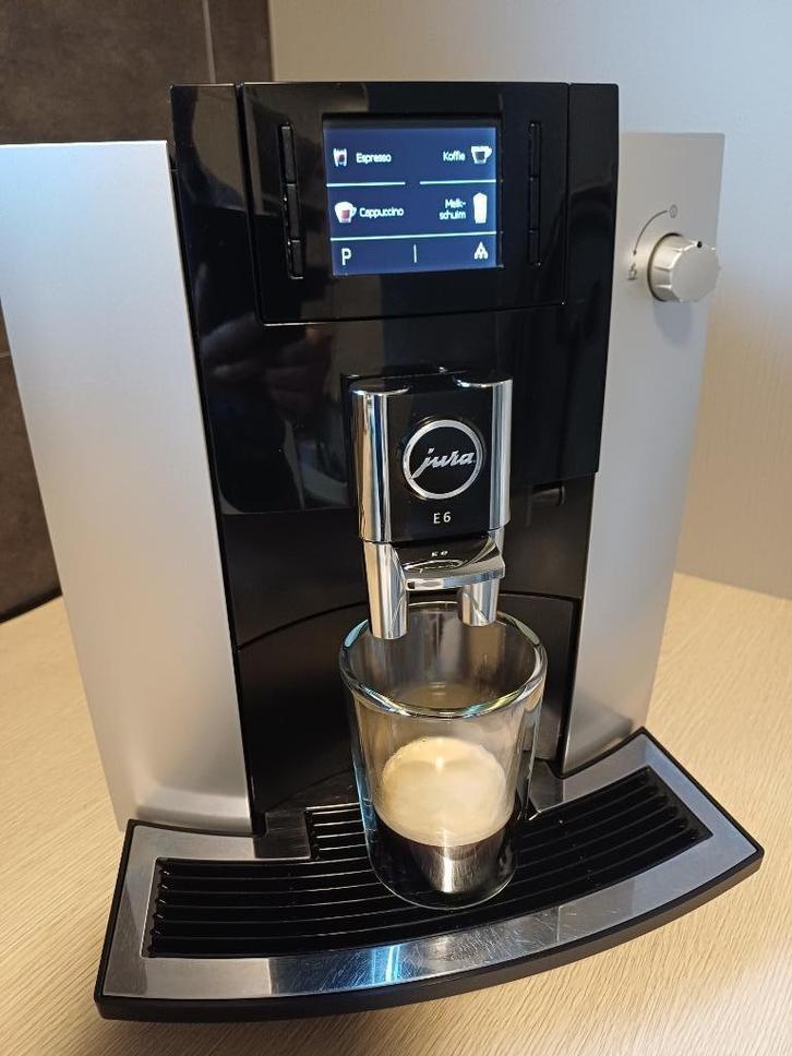 Jura E6 vernieuwd, Elektronische apparatuur, Koffiezetapparaten, Refurbished, Gemalen koffie, Koffiebonen, Espresso apparaat, 4 tot 10 kopjes