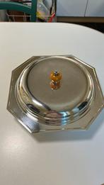 Plat legumier métal argenté et plat pour four, Antiek en Kunst, Antiek | Zilver en Goud, Ophalen of Verzenden, Zilver