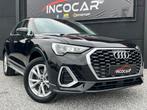 Audi Q3 Sportback e-tron * S Line * HANDELAAR of EXPORT*, Auto's, 4 cilinders, Zwart, Leder, 5 deurs