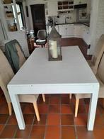 Mooie volhouden tafel wit geverfd, Maison & Meubles, Comme neuf, Enlèvement ou Envoi