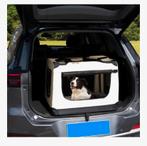 Vouwbare honden transportbox/bench L beige, Enlèvement ou Envoi, Neuf