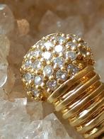 Prachtige 18k 750 gouden ring. 25 VVS1-diamanten. Volledige, Handtassen en Accessoires, Antieke sieraden, Goud, Ring