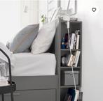 Grand lit 2 personnes noir Ikea comple- comme neuf, Huis en Inrichting, Slaapkamer | Bedden, Ophalen, Zo goed als nieuw, Zwart