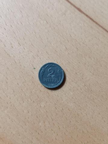 Hongarije. 2 Filler van 1944. beschikbaar voor biedingen