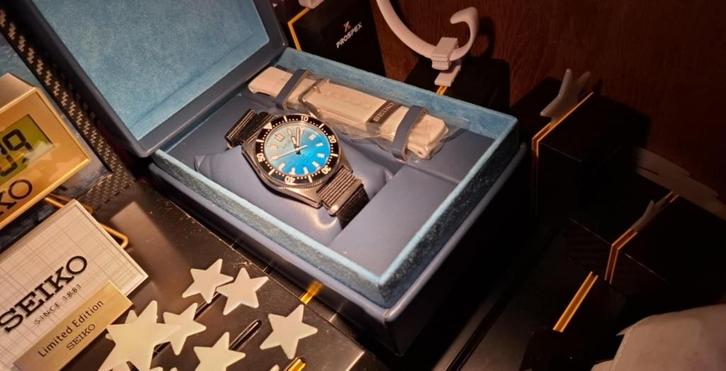 Seiko spb473j1 zakynhos limited edition 1000 stuks nieuw, Handtassen en Accessoires, Horloges | Heren, Nieuw, Polshorloge, Seiko