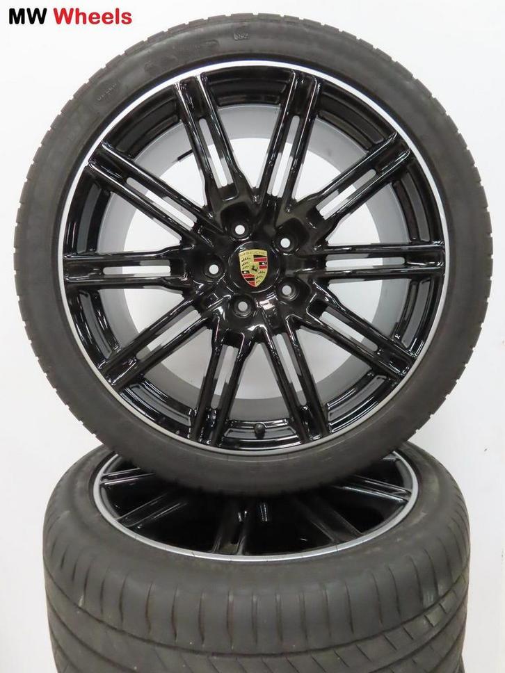 Porsche 21 inch Origineel Cayenne GTS velgen met zomerbanden, Auto-onderdelen, Banden en Velgen, Banden en Velgen, Zomerbanden