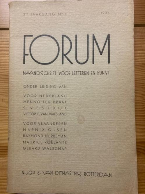 FORUM - Losse nummers derde en vierde jg. Afz. te koop à 5€, Boeken, Tijdschriften en Kranten, Verzenden