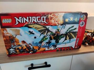 Lego Ninjago de groene NRG Draak 70593 beschikbaar voor biedingen